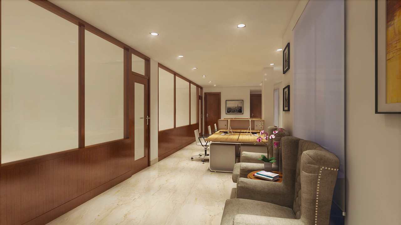 Creative workspace interior
